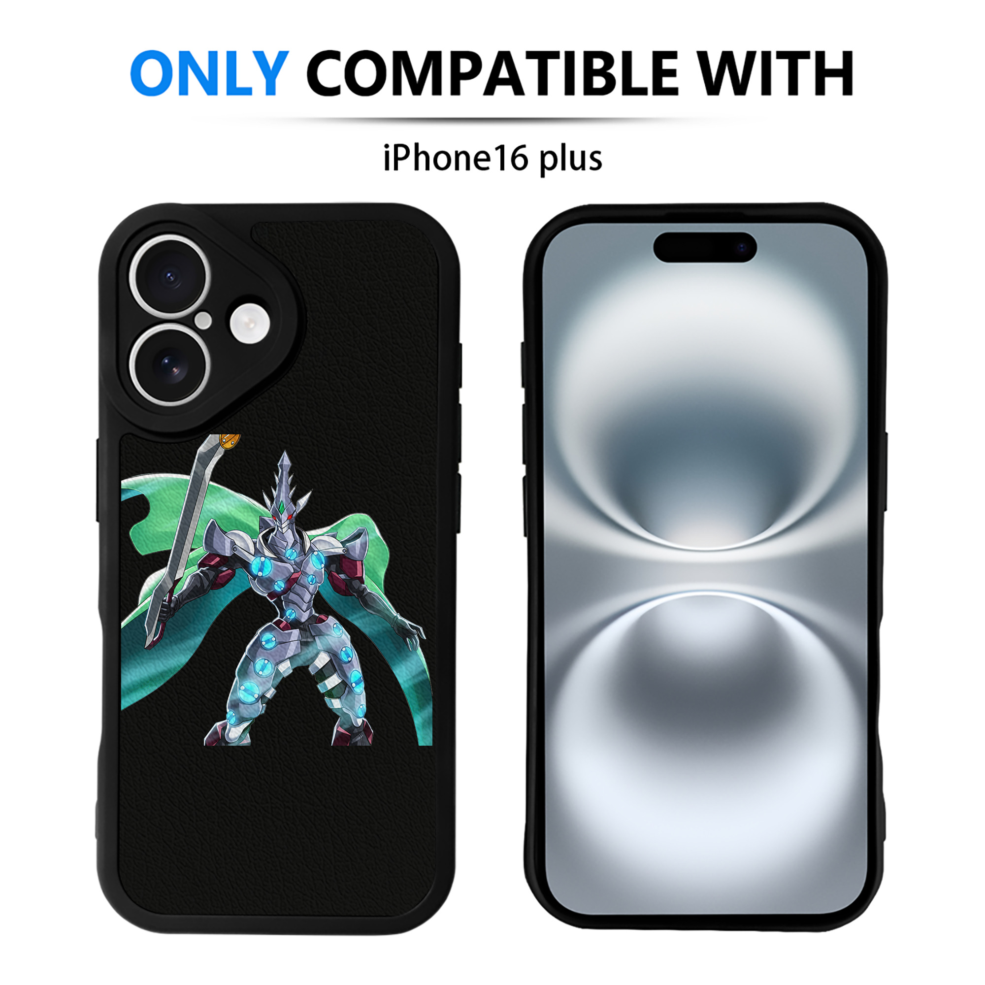 （画像用） 遊☆戯☆王 Yu-Gi-Oh! 【iPhone 16シリーズ対応】シリコンスマホケース（レザー調） 材質：シリコン